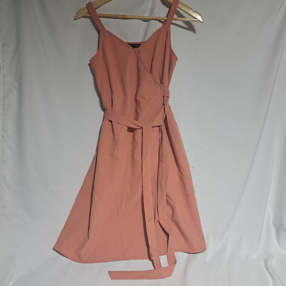 Banana Republic Womens 00P Salmon Pink Wrap Dress